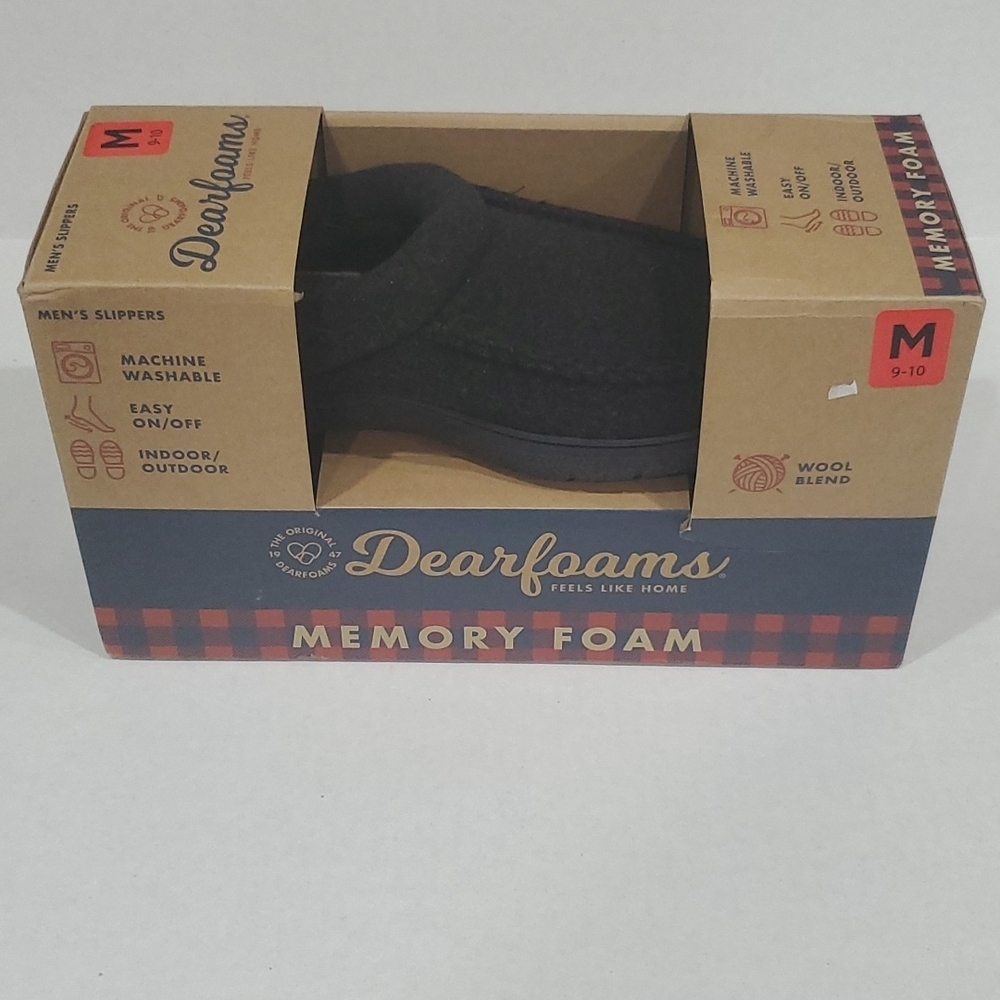 NWT DEARFOAMS MRNS SLIPPERS SIZE 9-10